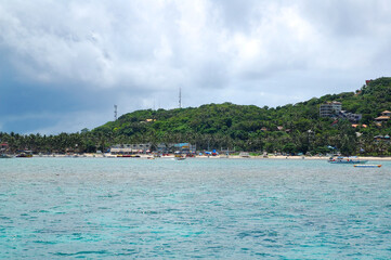 Bulabog beach view at Boracay island in Aklan, Philippines