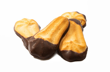 cookies with chocolate isolated