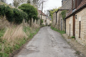 narrow street in the village