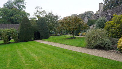 path through a garden lawn