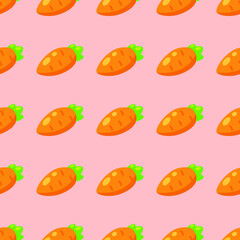 Seamless carrot vegetable kitchen pattern background wallpapers for cafe of cooking