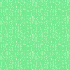 Seamless letters background vector pattern wallpaper for presentation, studying, learning, school