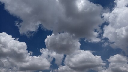 beautiful white clouds in sky. Abstract cloudscape wallpaper.