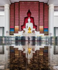 buddha statue in temple at Wat Chol Pratan Rungsarit, Thailand.