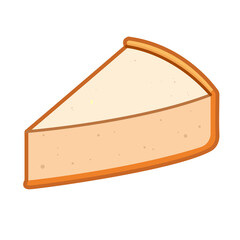 cheesecake isolated on white