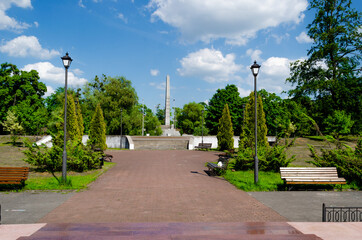 Obraz premium park in barcelona spain