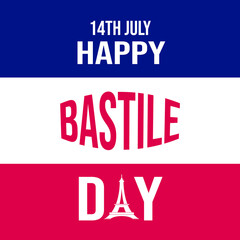 Fototapeta premium Bastile Independence Day Vector 3