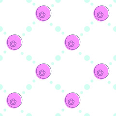 Seamless vector berry blueberry pattern background textile fabric print