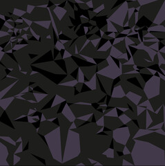 Abstract black vector crumpled paper background