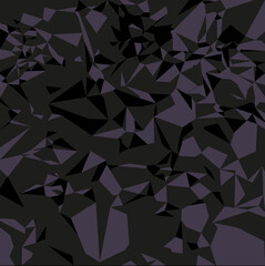 Fototapeta premium Abstract black vector crumpled paper background