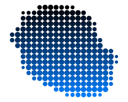 Karte von La Reunion