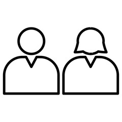 Man and woman icon