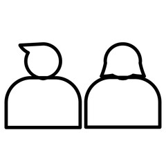 Man and woman icon