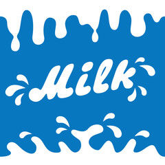 Milk product background. Vector illustration