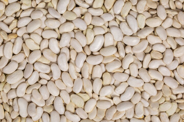White Beans. Legumes background.