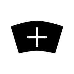Fototapeta premium Nurse hat icon. Medical symbol. Doctor badge sign.