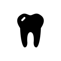 Tooth icon in line style. Dentist logo design element. Oralcare sign.