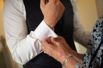 Fototapeta premium hands link with feeling