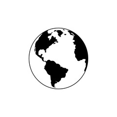 Earth globe symbol stock vector image eps ten