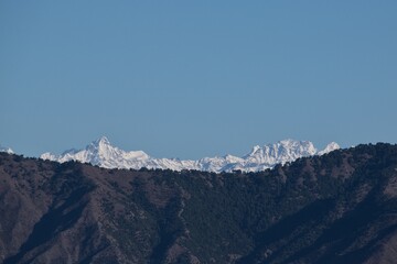 winter snow covered mountain landscape