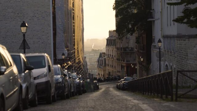 PARIS_Montmartre Empty Street Lockdown 7_Golden Hour