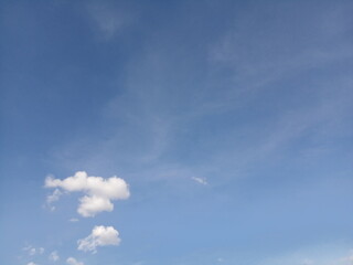 beautiful white clouds in the sky. Natural wallpaper. Outside photography.