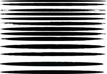 Grunge Paint Roller . Vector brush Stroke . Distressed banner . Black stripes isolated. paintbrush collection . Modern Textured shape . Dry border in Black . Bulge lines
