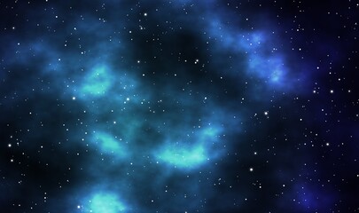 Fototapeta premium Spacescape illustration graphic design background