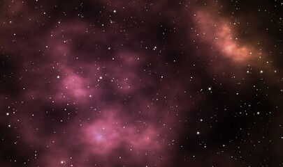 Spacescape illustration graphic design background