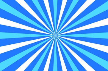 retro background with blue rays