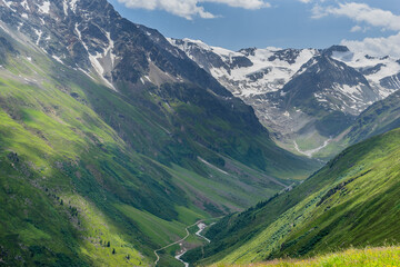 Obraz premium Rifflsee Pitztaler Alpen, Österreich