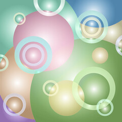 Background of colored circles