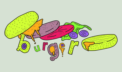 lying and messy burger