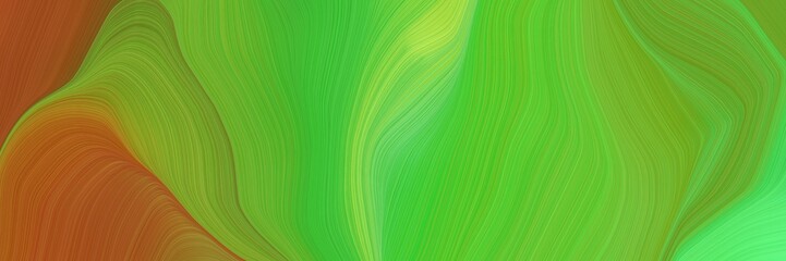 background elegant graphic with moderate green, brown and coffee color. smooth swirl waves background illustration