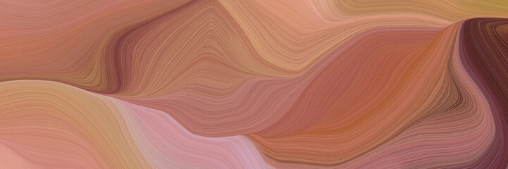 elegant graphic with waves. abstract waves illustration with indian red, rosy brown and old mauve color