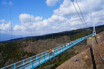静岡県三島市の大吊り橋