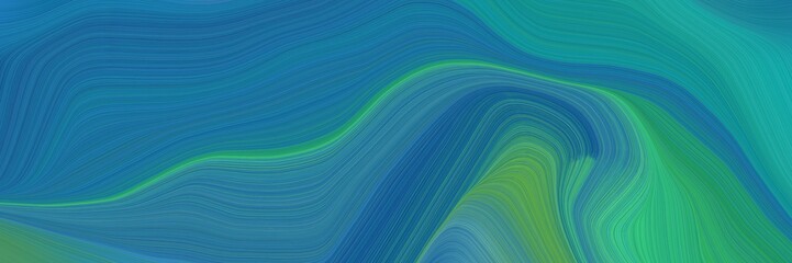 creative elegant graphic with teal blue, sea green and medium sea green color. modern soft swirl waves background design