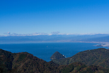 伊豆かつらぎ山からの駿河湾