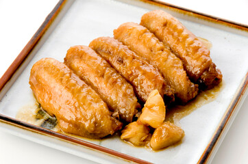 鶏手羽中の甘辛照り焼き