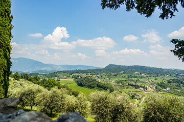 View of Lake Garda from Rocca in Garda, Verona - Italy