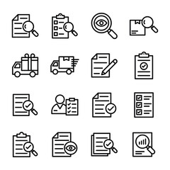 Investigation and Delivery Line Vectors Pack 