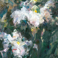 summer bouquet with iris