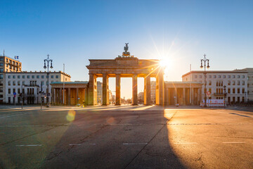 Berlin Brandenburg Gate sunrise view