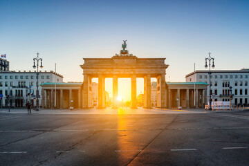 Obraz premium Berlin Brandenburg Gate sunrise view