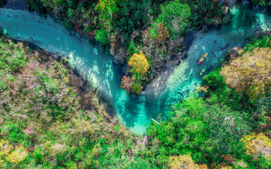 Kayaking the River