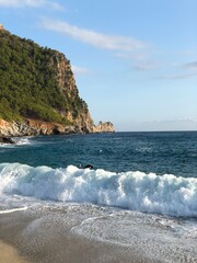 Fototapeta premium Turkey. Turkish Culture. Sights and nature of Turkey. Sea. The sun. Palms. Beach. Hotel.