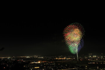 日本の夏。花火。