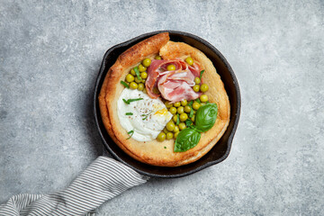 breakfast with savory dutch baby
