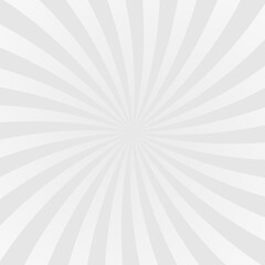 Sun rays background. Gray radiate sun beam burst effect. Sunbeam light flash boom. Template starburst poster. Sunlight star, sunrise glow burst. Solar radiance glare, retro design. Vector illustration