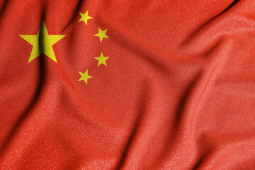 National flag of the peoples republic of china. The main symbol of an independent country.
